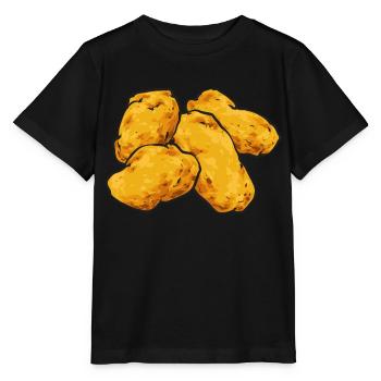 Chicken Nugget Liebhaber Chicken Nuggets - Stanley/Stella Kinder T-Shirt MINI CREATOR  - Schwarz - Vorne - Mikhail (115cm)