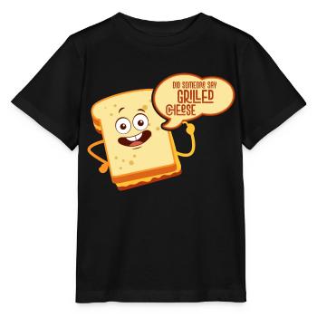 Quelqu’un a-t-il dit sandwich au fromage grillé - T-shirt bio MINI CREATOR Stanley/Stella Enfant - noir - Devant - Mikhail (115cm)