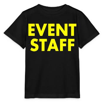 Event staff - Stanley/Stella Kinder T-Shirt MINI CREATOR  - Schwarz - Vorne - Mikhail (115cm)