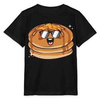 Pancake Breakfast Pancakes - Stanley/Stella MINI CREATOR Kids’ T-Shirt - black - Front - Mikhail (115cm)