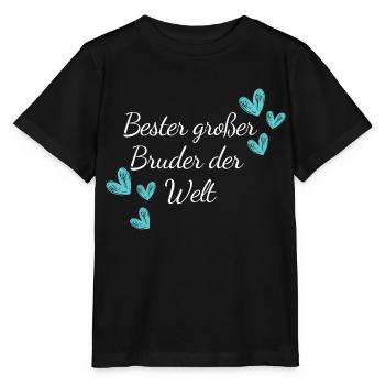 Bester großer Bruder - Stanley/Stella Kinder T-Shirt MINI CREATOR  - Schwarz - Vorne - Mikhail (115cm)
