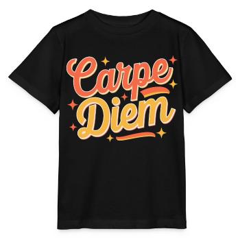 Carpe Diem - T-shirt bio MINI CREATOR Stanley/Stella Enfant - noir - Devant - Mikhail (115cm)