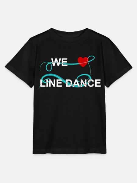 Wij houden van linedance - Stanley/Stella Kinder-T-shirt MINI CREATOR - zwart