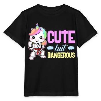 symboles de kung-fu Design pour un fan de kung-fu - T-shirt bio MINI CREATOR Stanley/Stella Enfant - noir - Devant - Mikhail (115cm)