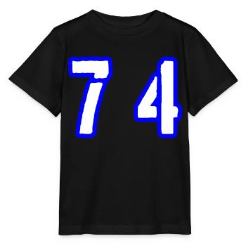 74 Symbole numérique - T-shirt bio MINI CREATOR Stanley/Stella Enfant - noir - Devant - Mikhail (115cm)
