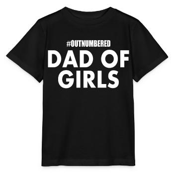 Dad of girls - Stanley/Stella Kinder T-Shirt MINI CREATOR  - Schwarz - Vorne - Mikhail (115cm)