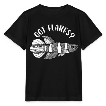 Got Flakes Aquarium Fish Breeder Killifish - Stanley/Stella MINI CREATOR Kids’ T-Shirt - black - Front - Mikhail (115cm)