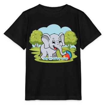 ELEFANTEN, FREUDE AUF SCHRITT UND TRITT - Stanley/Stella Kinder T-Shirt MINI CREATOR  - Schwarz - Vorne - Mikhail (115cm)
