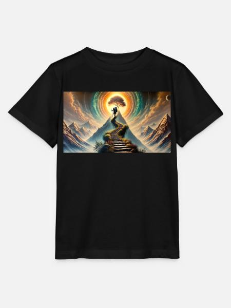 Der Weg nach oben - Stanley/Stella Kinder T-Shirt MINI CREATOR  - Schwarz