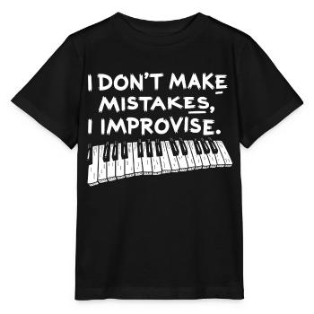 Chemise Pianiste Pianiste Pianiste - T-shirt bio MINI CREATOR Stanley/Stella Enfant - noir - Devant - Mikhail (115cm)