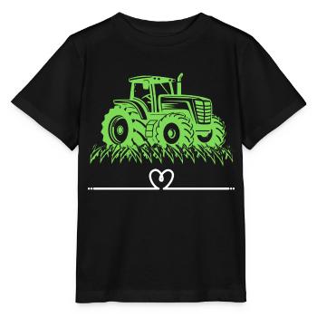 Tractor / tractor / tractor - Stanley/Stella MINI CREATOR Kids’ T-Shirt - black - Front - Mikhail (115cm)