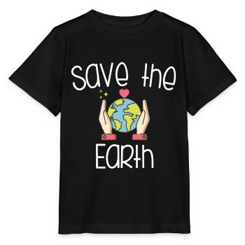 Klimawandel Naturschutz Umweltschutz - Stanley/Stella Kinder T-Shirt MINI CREATOR  - Schwarz - Vorne - Mikhail (115cm)