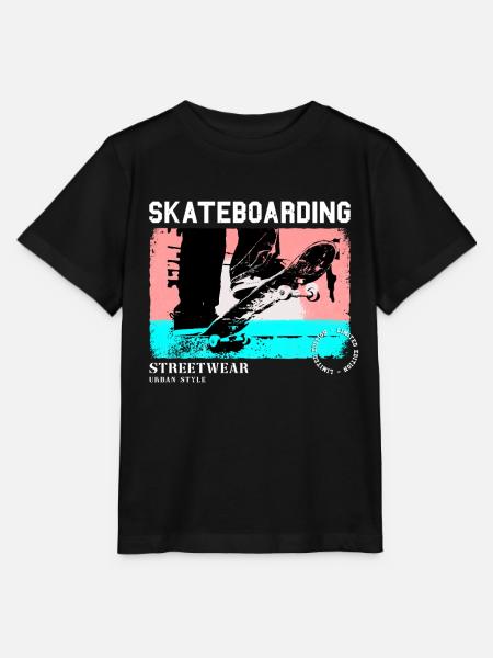 Skateboarding Skate Skater Skateboard Sk8 Vintage - Stanley/Stella Kinder T-Shirt MINI CREATOR - Schwarz