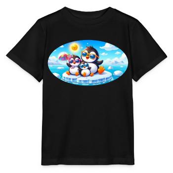Lustige Pinguine - Stanley/Stella Kinder T-Shirt MINI CREATOR  - Schwarz - Vorne - Mikhail (115cm)