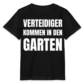 Verteidiger kommen in den Garten - Stanley/Stella Kinder T-Shirt MINI CREATOR  - Schwarz - Vorne - Mikhail (115cm)