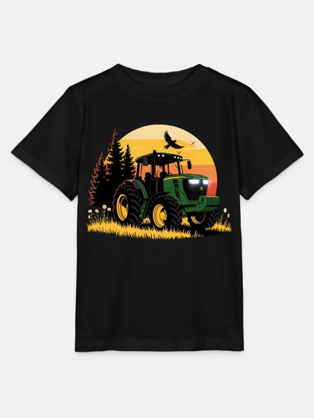 Traktor - Schlepper - Landwirt - Stanley/Stella Kinder T-Shirt MINI CREATOR - Schwarz