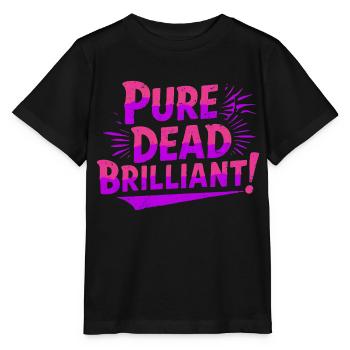 reiner todbrillanter schottischer Slang - Stanley/Stella Kinder T-Shirt MINI CREATOR  - Schwarz - Vorne - Mikhail (115cm)