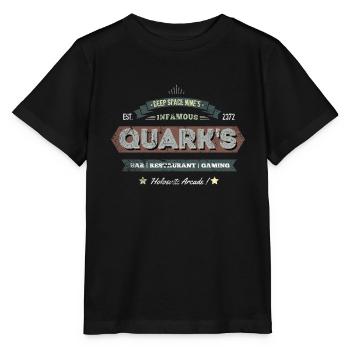 Retro Quarks Bar Logo - Stanley/Stella MINI CREATOR Kids’ T-Shirt - black - Front - Mikhail (115cm)