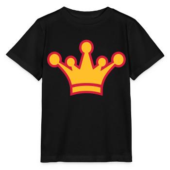 crown_symbol_2c - T-shirt bio MINI CREATOR Stanley/Stella Enfant - noir - Devant - Mikhail (115cm)