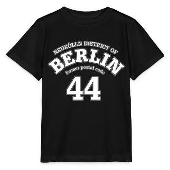 Neukölln Berlin 44 white print - Stanley/Stella MINI CREATOR Kids’ T-Shirt - black - Front - Mikhail (115cm)