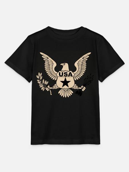usa Armee 2 - Stanley/Stella Kinder T-Shirt MINI CREATOR  - Schwarz