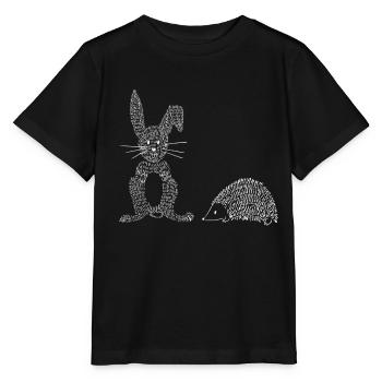 Lapin & Hérisson - T-shirt bio MINI CREATOR Stanley/Stella Enfant - noir - Devant - Mikhail (115cm)
