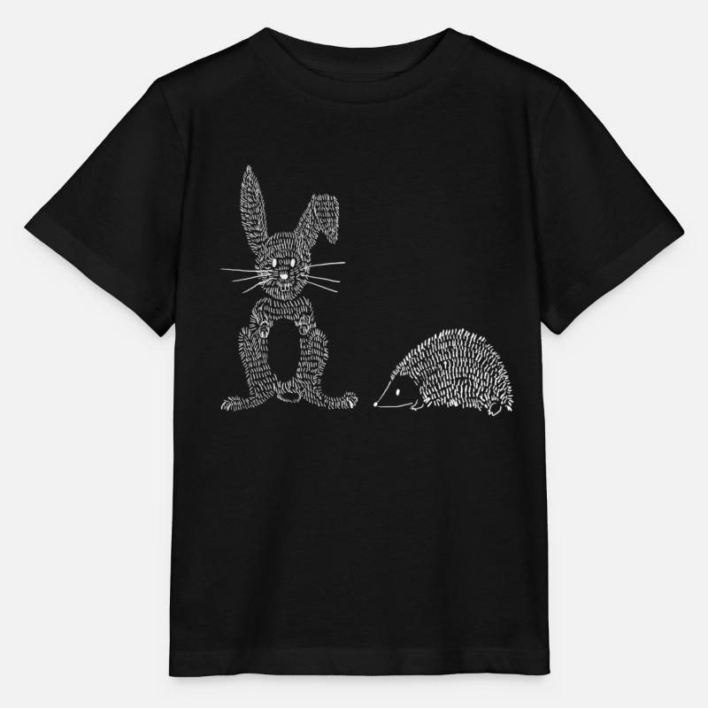 Lapin & Hérisson - T-shirt bio MINI CREATOR Stanley/Stella Enfant - noir