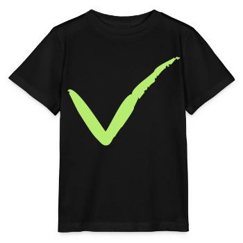 Course du crochet brosse - T-shirt bio MINI CREATOR Stanley/Stella Enfant - noir - Devant - Mikhail (115cm)