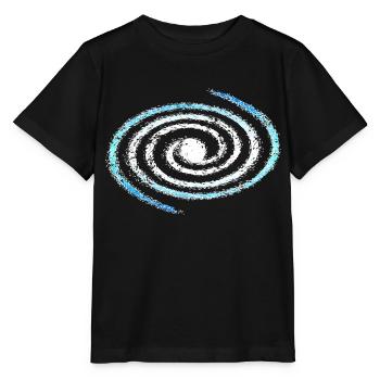Spiral galaxy, universe, cosmos, milky way - Stanley/Stella MINI CREATOR Kids’ T-Shirt - black - Front - Mikhail (115cm)