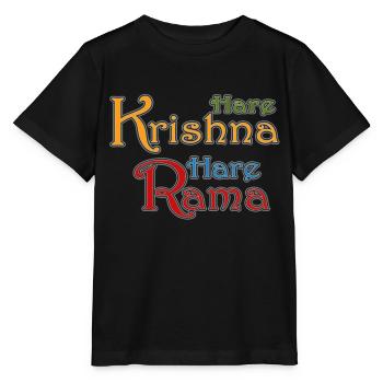 Hare Krishna Hare Rama - Stanley/Stella MINI CREATOR Kids’ T-Shirt - black - Front - Mikhail (115cm)