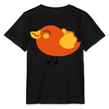 kleines nettes voegelchen spatz - Stanley/Stella Kinder T-Shirt MINI CREATOR  - Schwarz - Vorne - Mikhail (115cm)