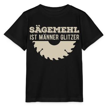 Sägemehl ist Männer Glitzer - Stanley/Stella Kinder T-Shirt MINI CREATOR  - Schwarz - Vorne - Mikhail (115cm)