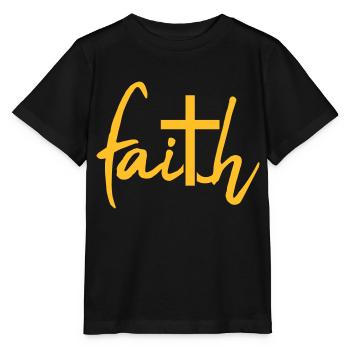 Faith Faith Cross - Stanley/Stella MINI CREATOR Kids’ T-Shirt - black - Front - Mikhail (115cm)