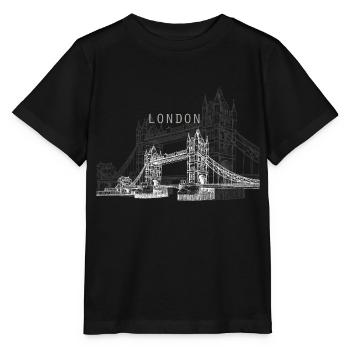 London Bridge. London Bridge - Stanley/Stella Kinder T-Shirt MINI CREATOR  - Schwarz - Vorne - Mikhail (115cm)