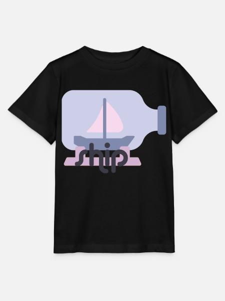 Ship - Stanley/Stella Kinder T-Shirt MINI CREATOR - Schwarz