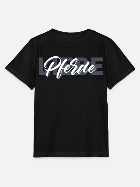 pferdeliebe grau - Stanley/Stella Kinder T-Shirt MINI CREATOR - Schwarz