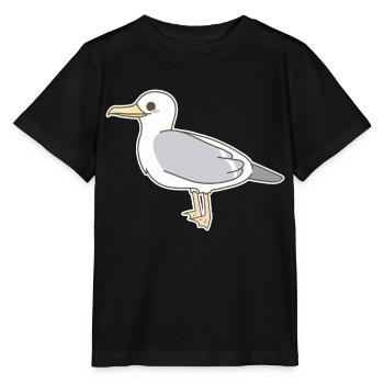 La mouette - T-shirt bio MINI CREATOR Stanley/Stella Enfant - noir - Devant - Mikhail (115cm)