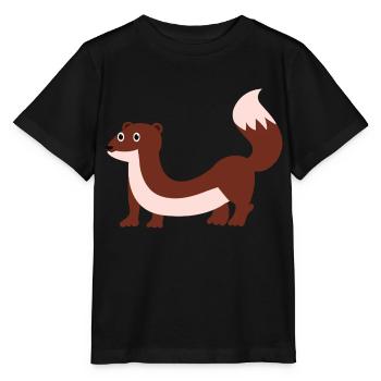 Wiesel - Stanley/Stella Kinder T-Shirt MINI CREATOR  - Schwarz - Vorne - Mikhail (115cm)