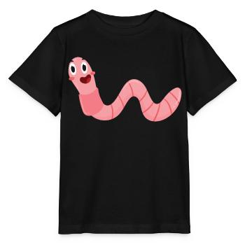 Ver de terre - T-shirt bio MINI CREATOR Stanley/Stella Enfant - noir - Devant - Mikhail (115cm)