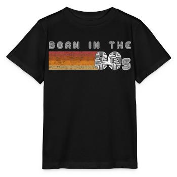 Né dans les années 80 - T-shirt bio MINI CREATOR Stanley/Stella Enfant - noir - Devant - Mikhail (115cm)