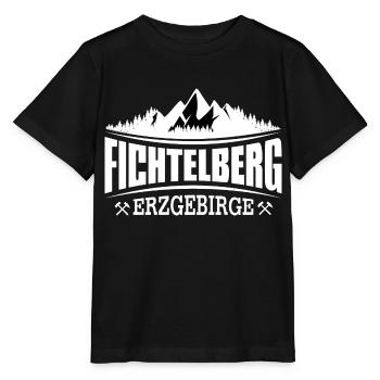 Fichtelberg in the Ore Mountains - Stanley/Stella MINI CREATOR Kids’ T-Shirt - black - Front - Mikhail (115cm)