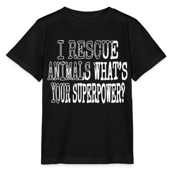 animal geek vegan animal rescue protection des animaux - T-shirt bio MINI CREATOR Stanley/Stella Enfant - noir - Devant - Mikhail (115cm)