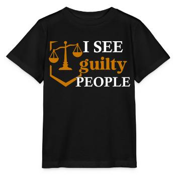 Je vois des avocats coupables - T-shirt bio MINI CREATOR Stanley/Stella Enfant - noir - Devant - Mikhail (115cm)