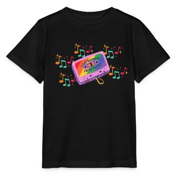 Rainbow in my head - T-shirt bio MINI CREATOR Stanley/Stella Enfant - noir - Devant - Mikhail (115cm)