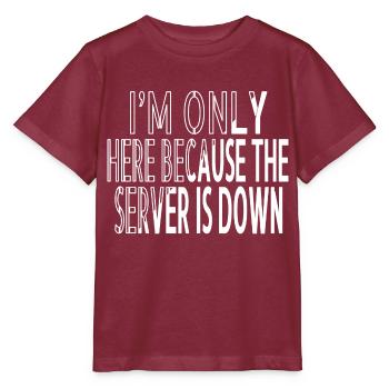 frontend developer fathersday computer scientist - Stanley/Stella MINI CREATOR Kids’ T-Shirt - burgundy - Front - Kain (125cm)