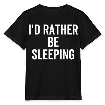Je préfère dormir - T-shirt bio MINI CREATOR Stanley/Stella Enfant - noir - Devant - Mikhail (115cm)