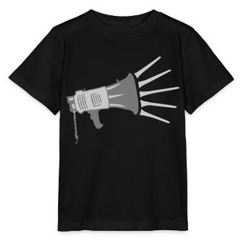 Propaganda Megafon laute Rede - Stanley/Stella Kinder T-Shirt MINI CREATOR  - Schwarz - Vorne - Mikhail (115cm)