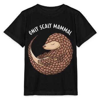 Only Scaly Mammal Pangolin - Stanley/Stella MINI CREATOR Kids’ T-Shirt - black - Front - Mikhail (115cm)
