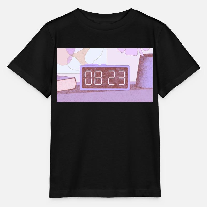 Time – 8:23 - Stanley/Stella MINI CREATOR Kids’ T-Shirt - black