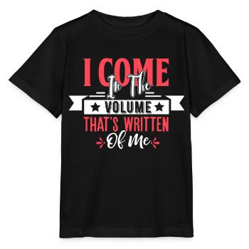 Je viens dans le volume qui a écrit de moi - T-shirt bio MINI CREATOR Stanley/Stella Enfant - noir - Devant - Mikhail (115cm)